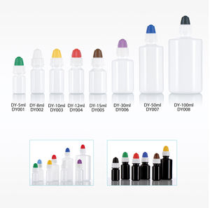 透明ドロッパーボトル シェンフェンプラスチック 8ml 容量 形状 LDPE PP素材 液体用漏れ防止 - Product Image 4