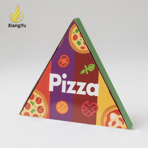 <span class=keywords><strong>Caja</strong></span> de Pizza Triangular Impermeable y Reciclable Ecológica con Logotipo Personalizado, <span class=keywords><strong>Caja</strong></span> Corrugada de Grado Alimenticio Resistente a la Grasa para Comida para Llevar de Restaurantes - Product Image 1