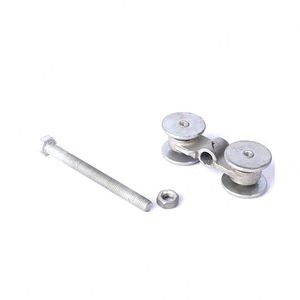 Roue de rideau de camion moderne JINWEI 15MM blanche <span class=keywords><strong>pour</strong></span> <span class=keywords><strong>porte</strong></span> <span class=keywords><strong>coulissante</strong></span>, <span class=keywords><strong>rail</strong></span> de <span class=keywords><strong>porte</strong></span> de grange suspendu, <span class=keywords><strong>chariot</strong></span> à roulettes - Product Image 5