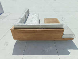 Juego de Muebles de Jardín de Teca de Lujo, Muebles de Patio para Villa, Sofá Moderno de Lujo para Resort y Hotel - Product Image 4