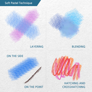 <span class=keywords><strong>Craie</strong></span> <span class=keywords><strong>pastel</strong></span> douce de qualité professionnelle pour le <span class=keywords><strong>dessin</strong></span> artistique - Product Image 5