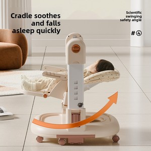 Chaise haute multifonctionnelle 3 en 1 réglable pour bébé, balançoire, chaise à bascule et trotteur - Product Image 3