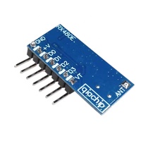 Module récepteur de relais RF 433 Mhz sortie 4 CH sans fil avec bouton d'apprentissage et émetteur de télécommandes RF 433 Mhz bricolage RX480E