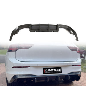 Labbro diffusore posteriore Aero in fibra di carbonio MK8 per <span class=keywords><strong>Volkswagen</strong></span> VW <span class=keywords><strong>Golf</strong></span> <span class=keywords><strong>8</strong></span> MK8 <span class=keywords><strong>Golf</strong></span> 8R 2021 - Product Image 1
