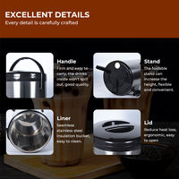 Distributeur de boissons chaudes HENGZHI pour café, lait et thé, distributeur isotherme avec robinet pour restaurant et café
