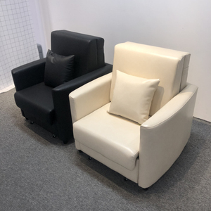 Fournisseur de canapé-<span class=keywords><strong>lit</strong></span> en Chine <span class=keywords><strong>Fauteuil</strong></span> en cuir Style simple Chaise d'accompagnement d'hôpital Canapé-<span class=keywords><strong>lit</strong></span> pliant Siège simple avec rangement - Product Image 1