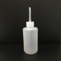 Bouteille de lavage multi-capacités en PE, transparente, graduée, à embout courbé, pour rinçage d'échantillons, consommables de laboratoire clinique et chimique