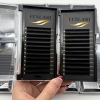 Extensions de cils en soie velours noir mat cachemire, volume 0.03 0.05 0.07, plateau de cils individuels, vente en gros, plateaux de cils marque privée