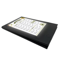 Affichage de menu de restaurant, 2 vues, support de table, panneau de menu LED, menu LED, affichage LED