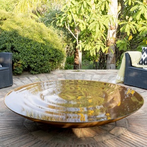 Décoration de jardin Table à eau carrée rouillée <span class=keywords><strong>Fontaine</strong></span> en <span class=keywords><strong>acier</strong></span> <span class=keywords><strong>corten</strong></span> Caractéristique de l'eau - Product Image 3