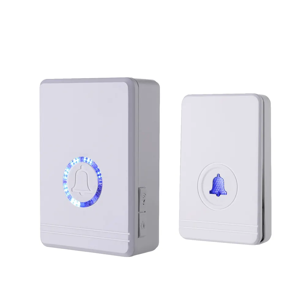 400M Range Waterproof IP54 Batteryタイプ10 Yeas Life Doorbell Wireless 48 Molidies 7レベルAdjustable Lightness Hotel Doorbell