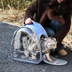 <b>Cat</b> carrier, pet bag, portable hand-held <b>backpack</b>, space capsule-shaped transparent and breathable <b>cat</b> pet supplies - Product Image 3