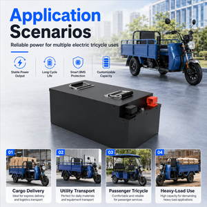 Custom 60V <b>72V</b> 100Ah 200Ah 18650 Lithium Ion <b>Battery</b> Pack for Tricycle Rickshaw Trike 1500 Cycles - Product Image 4