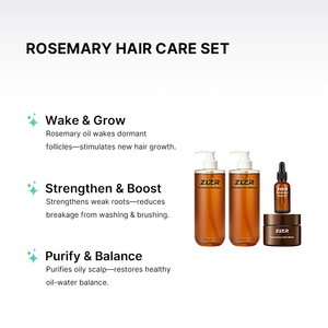 ZLZR Paraben Free Sulphate Free Salon Herbal Rosemary Biotin Frizzy Hair Growth Red Onion Cream <b>Shampoo</b> & Conditioner Set - Product Image 2