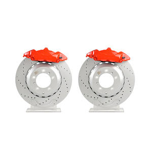 Kit de Freinage Automobile Personnalisé – Gros Freins à Disque avec Étriers 4 Pistons pour Freins Avant 6 Pistons et Arrière 4 Pistons – Rouge – Amélioration de 50 % des Performances de Freinage - Product Image 4
