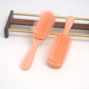 <span class=keywords><strong>Denman</strong></span>-cerdas suaves para mujer, 9 filas, Logo personalizado, Color rosa, Pin rizado de nailon, <span class=keywords><strong>cepillo</strong></span> de pelo para desenredar - Product Image 5