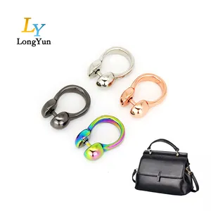 high quality shiny metal bag fitting for handbag part accessories