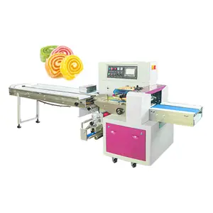 High Speed High production Multi-function Candy Sweets Horizontal Packing Machine Three Servo Motor
