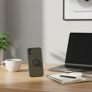 Funda para teléfono DAM TPU mate antichoque con soporte de anillo para iPhone 11 Pro Max - Product Image 3