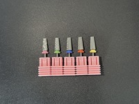 Brocas para uñas de carburo de barril largo, fresas de carburo de tungsteno para puntas de uñas acrílicas, corte cruzado, mano izquierda derecha, uso rápido