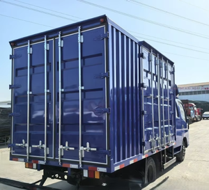 Nouveau mini camion lourd Futian, camion plat à 2 essieux avant et 4 essieux arrière, 4,2 mètres, 5,2 mètres, 3,8 mètres, camion conteneur pour l'exportation - Product Image 3