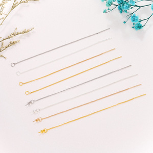 Boucle d'oreille chaîne fermée avec œillets, petite pièce de bijouterie plaquée métal pour la confection de bijoux, accessoire de bricolage pour la création de bijoux - Product Image 5