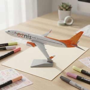 โมเดลเครื่องบินจำลอง Eznis <span class=keywords><strong>B737</strong></span>-800 สเกล 1:<span class=keywords><strong>100</strong></span> ลายพิเศษ ผลิตจากพลาสติก ABS งานแฮนด์เมด OEM ขนาด 39.5 ซม. ระดับเชิงพาณิชย์ - Product Image 4