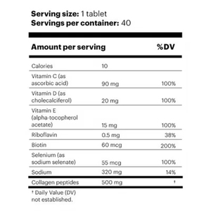 Tabletas Efervescentes Multivitamínicas de Colágeno y Vitamina C de Grado Alimenticio de Marca Privada, 1000 mg, para <span class=keywords><strong>la</strong></span> Belleza de <span class=keywords><strong>la</strong></span> Piel, para Adultos - Product Image 3