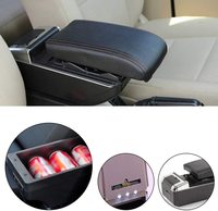 Boîte d'accoudoir central de voiture boîte de rangement de Console centrale de voiture accoudoir intégré lumière LED pour Suzuki Swift 2005-2019