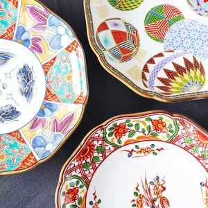 Retro European Ethnic Style Dish Folk Customs Farbdruck Keramik platte Vintage Bohemian Style Porzellan Teller Set - Product Image 5