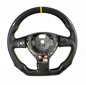 <span class=keywords><strong>Volante</strong></span> Deportivo <span class=keywords><strong>de</strong></span> Cuero y Fibra <span class=keywords><strong>de</strong></span> Carbono para VW <span class=keywords><strong>Golf</strong></span> 5 R Mk5 <span class=keywords><strong>GTI</strong></span> R32 Jetta Bora Touran Passat B7 para Seat Leon - Product Image 2