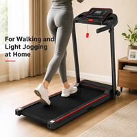 Tapis roulant électrique pliable compact avec écran LCD et vitesse de 1 à 10 km/h, machine de tapis roulant pour la maison, idéal pour les magasins de détail
