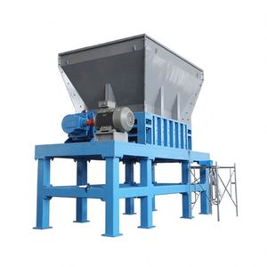 Máquina trituradora de reciclaje de metales pesados personalizada, diseño de doble eje para un procesamiento eficiente de láminas de plástico y metal - Product Image 6