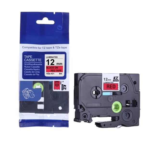 Compatible Tze231 P-touch 12mm Label Tape for Brother Label Tape Laminated Tze Label Tape Sublimation Ink for epson Printer