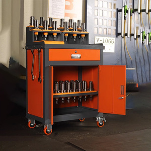 Mesa auxiliar para centro de mecanizado CNC, <span class=keywords><strong>cambiador</strong></span> de herramientas con bloqueo BT30/BT40, mesa de ajuste, marco de herramientas, modelo QZ-DJG, China continental - Product Image 1