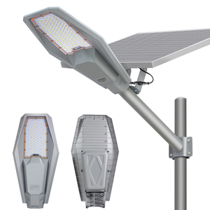 Lampadaire solaire LED 5000K IP65 en alliage d'aluminium, cellule solaire mono-Si, durée de vie de 50 000 heures, montage mural - Product Image 1