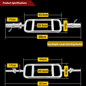 הרמת משקולות Triceps בר תרגילים לחצות מתאים למקל משקל חינם בר כושר אביזרים - Product Image 6