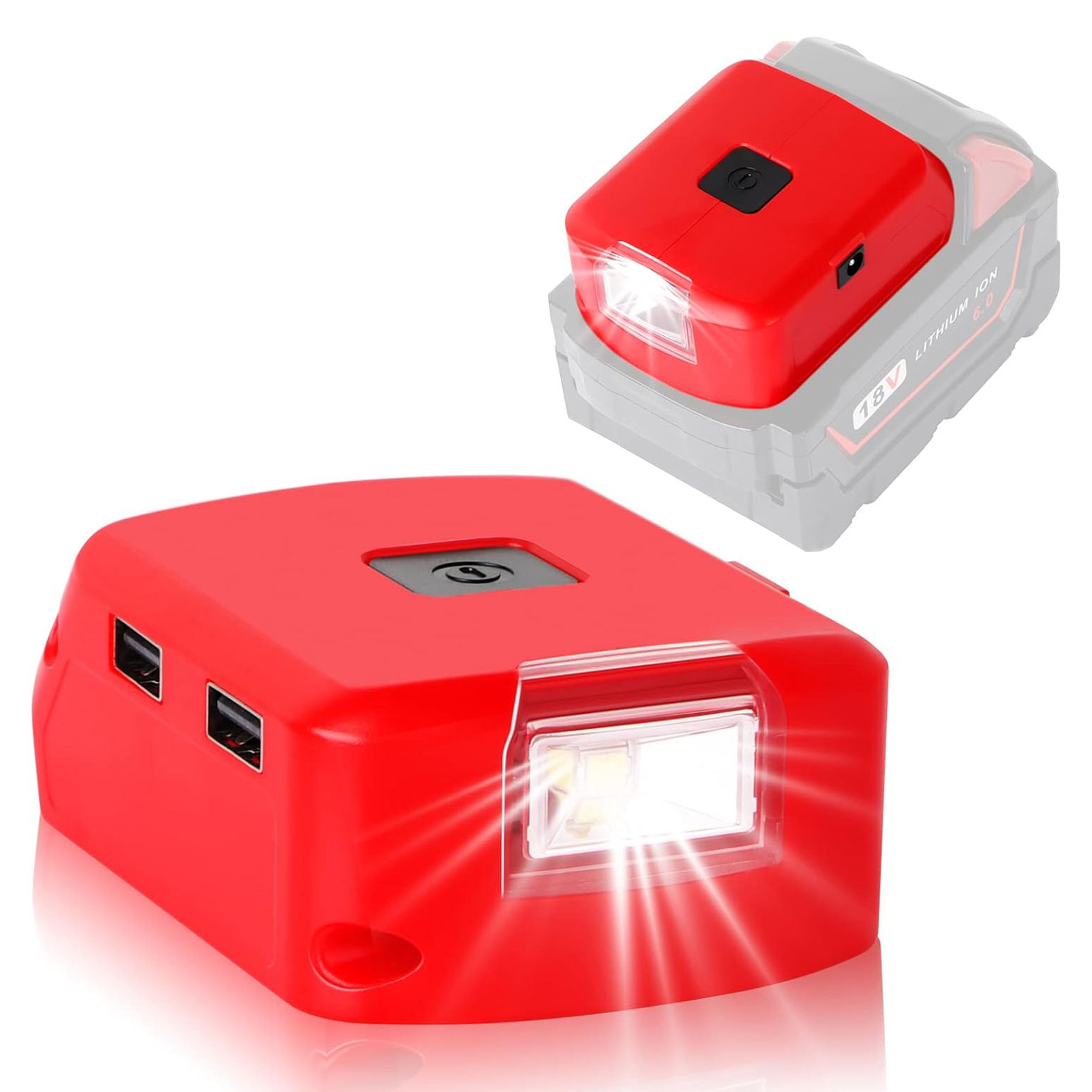 Red-M18 Double USB avec lumière