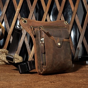 Boshiho - Bolsa de Pierna de Cuero Genuino para Hombre y Mujer, Riñonera para Motocicleta, Bolsa de Herramientas de Cuero Personalizada para Senderismo - Product Image 4