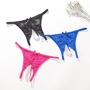 Cadeaux IStapromo : Culottes en dentelle pour femmes, culottes érotiques à entrejambe ouvert, strings, lingerie sexy, sous-vêtements - Product Image 1