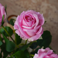 Realistische Latex-Rose Direkt vom Hersteller Hochwertige Künstliche Rosa Einzelstiel-Rose für Tischdekoration