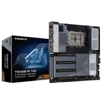 Gigabit TRX50 AI TOP AMD Workstation Motherboard asli, saluran memori ganda 256GB RAM mendukung Integrated terintegrasi
