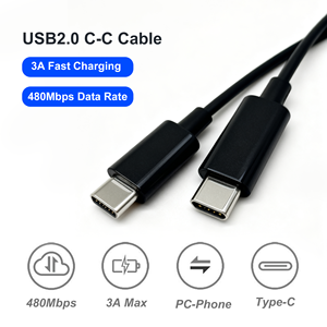 Câble de Données USB-C TPE Type-C à Chargement Rapide 3A, 50cm 0.5m, <span class=keywords><strong>En</strong></span> Stock Usine pour <span class=keywords><strong>iPhone</strong></span> iPad et Téléphones Mobiles Samsung - Product Image 2