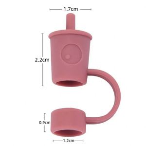 Lot de capuchons décoratifs en silicone pour embouts de pailles, pour gobelets de 8 à 12 mm, anti-poussière, réutilisables, bouchons de couvercles de boisson, accessoires de bar - Product Image 6