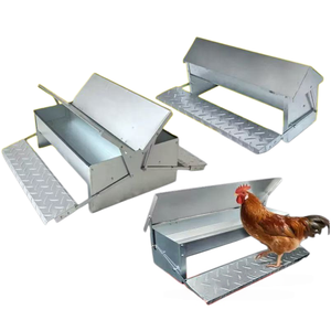 Mangiatoia Automatica di Alta Qualità per Polli <span class=keywords><strong>e</strong></span> Anatre, Mangiatoia Doppia per Polli da Esterno con Coperchio Impermeabile per Galline - Product Image 1