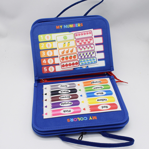 Libro Sensoriale Personalizzato in Feltro <span class=keywords><strong>Montessori</strong></span> Educativo con Pannelli Interattivi e Libro di Storie a Tema Dinosauri e Koala - Product Image 4