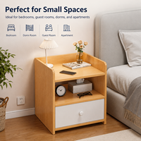 Table de chevet moderne et simple pour la maison, avec rangement sécurisé, petite table d'appoint pour chambre à coucher, armoire de chevet