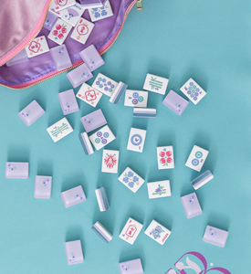 Jeu de tuiles de mahjong en acrylique moderne personnalisé OEM, imprimé et gravé, quatre couches, luxe, mahjong américain - Product Image 5