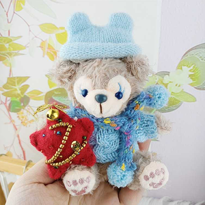 Bulk Cartoon Christmas Blue <b>Hat</b> Bear Red Star Keychain Kawaii Plush Toys 4inch Stuffed <b>Animal</b> Toys Claw Machine Toys <b>for</b> Shop - Product Image 1