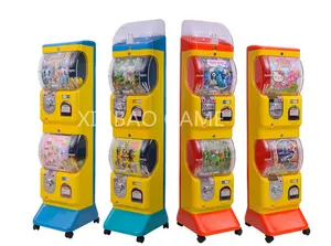 Hot Selling Double Layer Colorful Capsule Toys Vending Machine Candy Dispenser